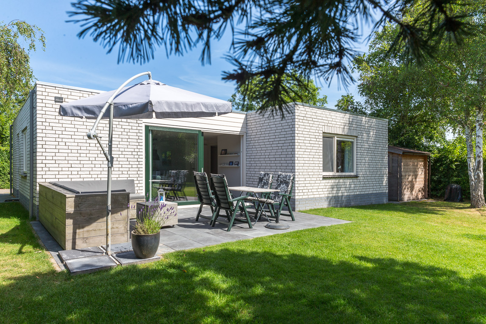 Bungalow met zon